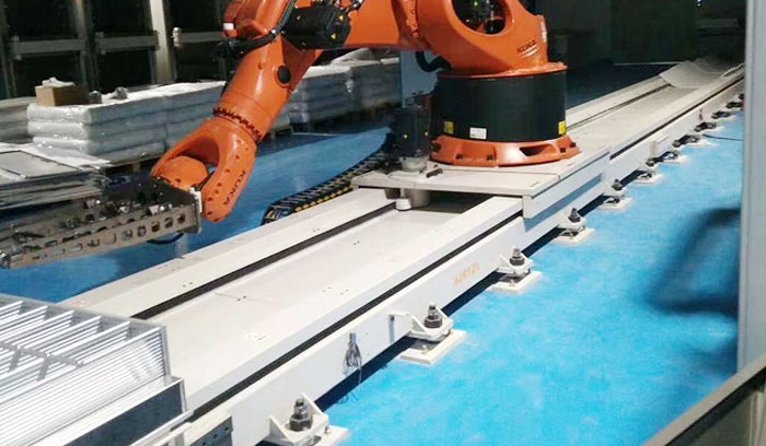 吴中Robot seventh axis ground orbit